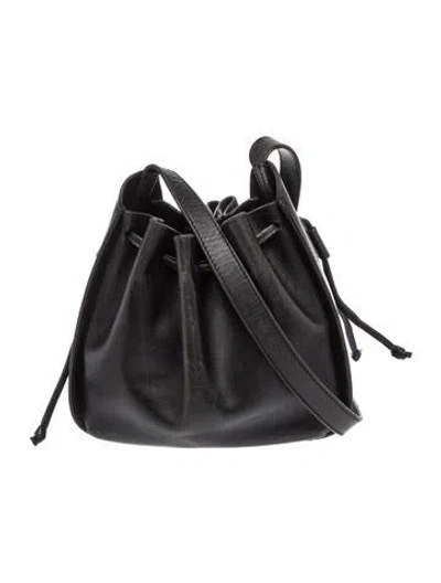 Pre-owned A.p.c. Leather Shoulder Bag In Black