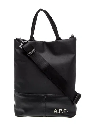 Pre-owned A.p.c. Leather Shoulder Bag In Black