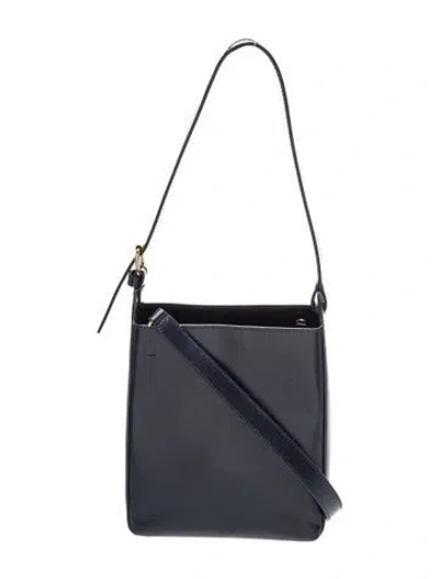 Pre-owned A.p.c. Leather Shoulder Bag In Blue