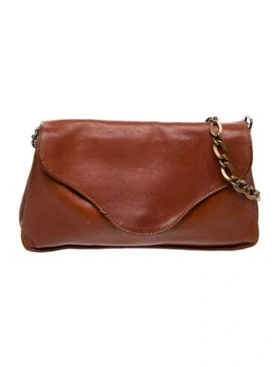 Pre-owned Apc Leather Shoulder Bag In Brown