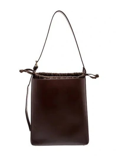 Pre-owned Apc Leather Shoulder Bag In Brown