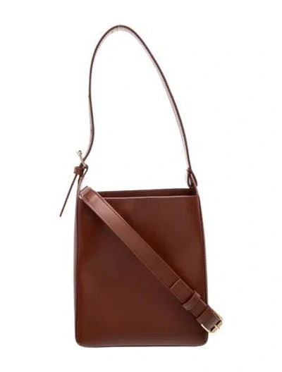 Pre-owned A.p.c. Leather Shoulder Bag In Brown