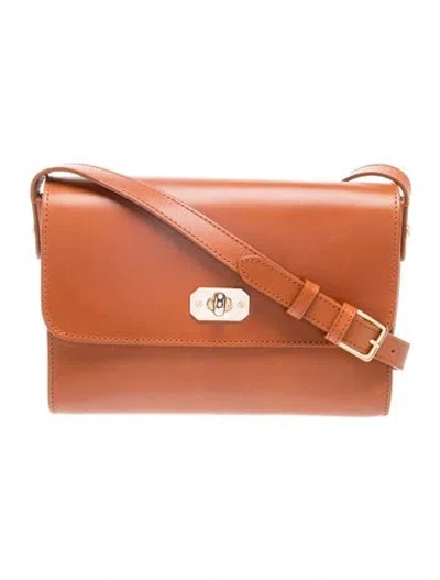 Pre-owned A.p.c. Leather Shoulder Bag In Brown