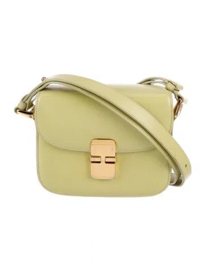 Pre-owned Apc Leather Shoulder Bag In Green