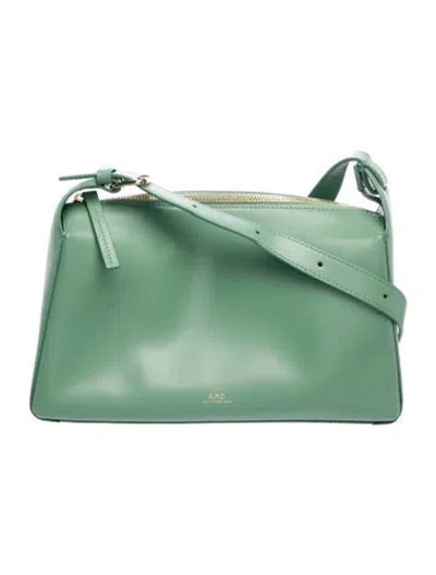 Pre-owned Apc Leather Shoulder Bag In Green