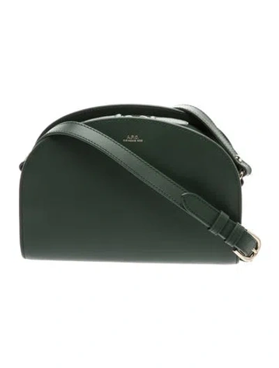 Pre-owned A.p.c. Leather Shoulder Bag In Green