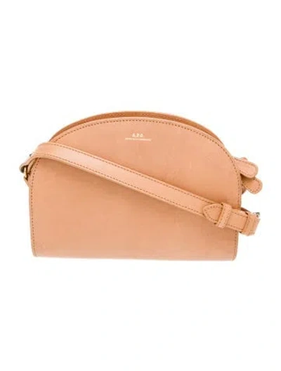 Pre-owned Apc Leather Shoulder Bag In Neutral