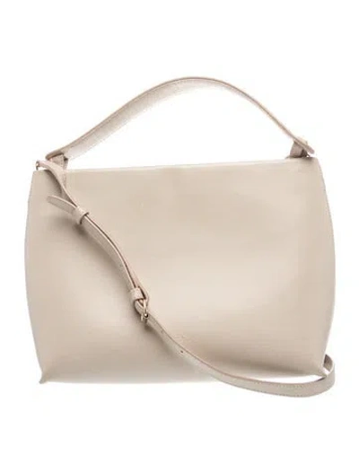 Pre-owned A.p.c. Leather Shoulder Bag In Neutral
