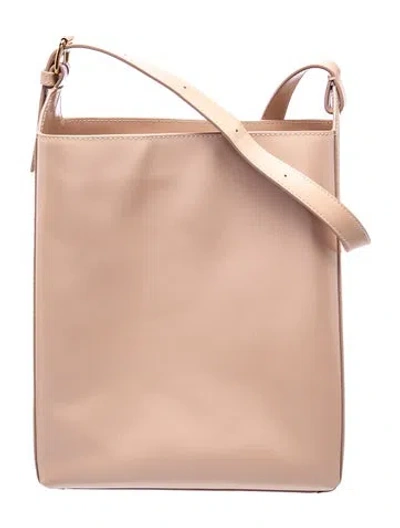 Pre-owned A.p.c. Leather Shoulder Bag In Neutrals