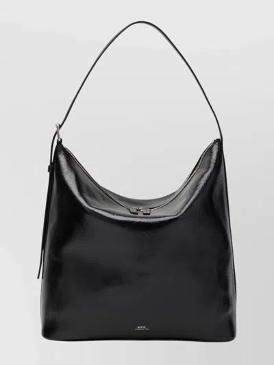 Apc Leather Shoulder Bag Smooth Finish