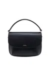 Apc A.p.c. Structured Mini Shoulder Bag With Adjustable Strap In Negro