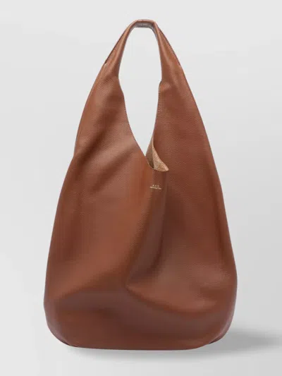 Apc Leather Slouchy Single Handle Shoulder Bag