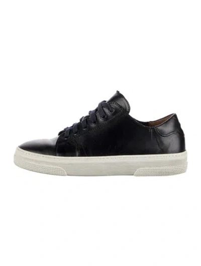 Pre-owned A.p.c. Leather Sneakers In Blue