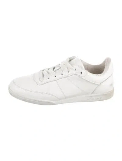 Pre-owned A.p.c. Leather Sneakers In Grey