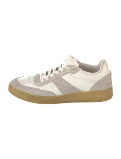 Pre-owned A.p.c. Leather Sneakers In Grey