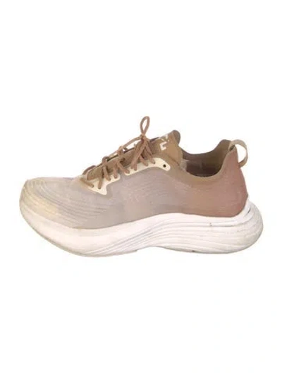 Pre-owned Apc Leather Sneakers In Neutral