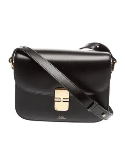 Pre-owned Apc Leather Top Handle Bag In Black