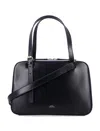 Apc Black Shoulder Bag With Versatile Carrying Options