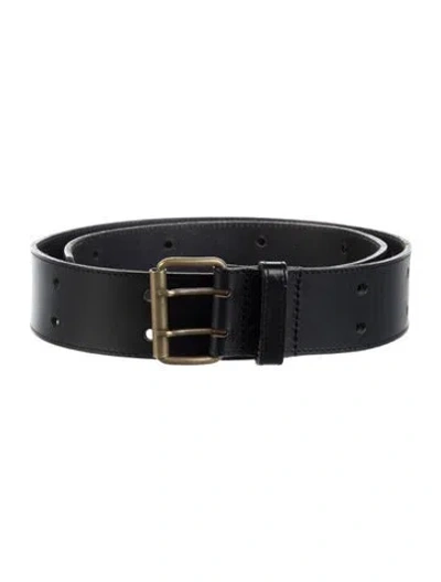 Pre-owned A.p.c. Leather Waist Belt In Black