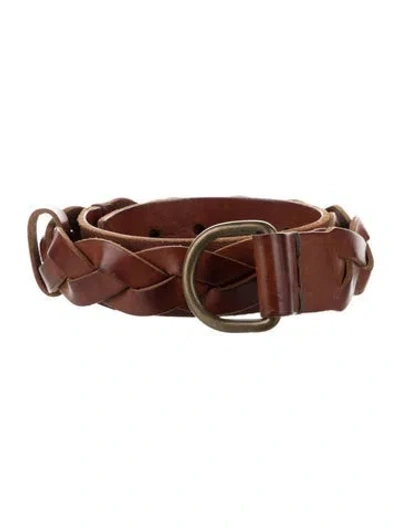 Pre-owned Apc Leather Waist Belt In Brown