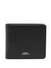 Apc Leather Wallet In Black