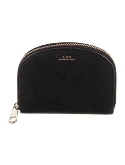 Pre-owned Apc Leather Wallet In Black