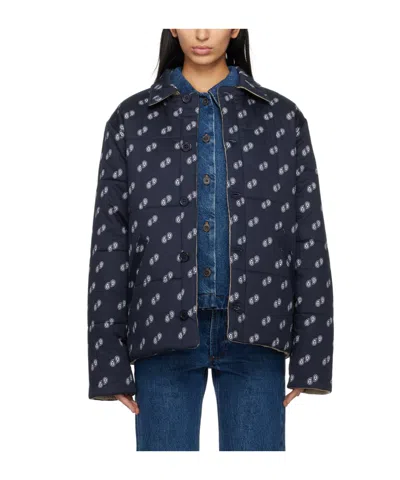 Apc Lenny Reversible Quilted Jacket In Black