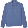 Apc A. P.c. Leon Surchemise Jacket Iaa Blue
