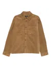 Apc Leon Shirt In Brown