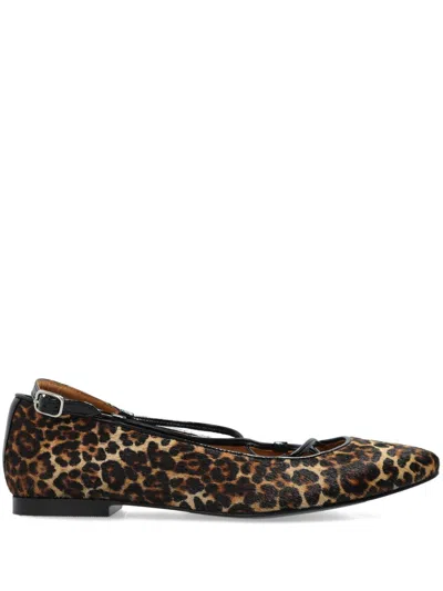 APC LEOPARD-PRINT BALLERINA SHOES