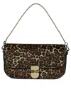 Apc Leopard Print Leather Clutch In Brown