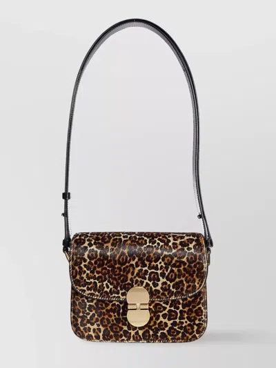 APC LEOPARD PRINT SMALL GRACE BAG
