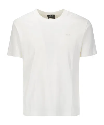 Apc Lewis Organic-cotton T-shirt In White