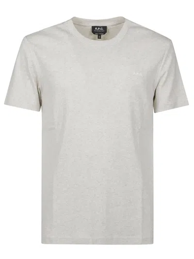 Apc Lewis T-shirt In Paa Ecru Chine