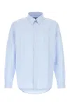 Apc A.p.c. Light Blue Oxford Greg Shirt In Blue