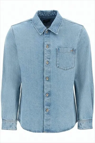 APC LIGHT BLUE WASH DENIM SHIRT