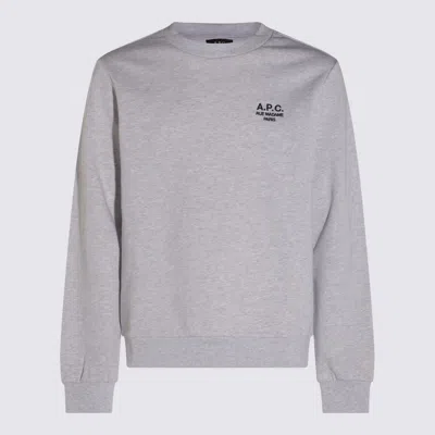 Apc A.p.c. Light Grey Cotton Sweatshirt