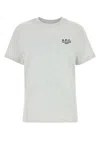 Apc A.p.c. Light Grey Cotton T Shirt In White
