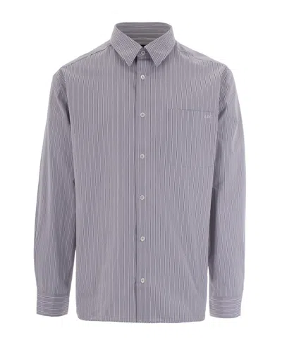 A.P.C. LIGHT GREY MALO SHIRT
