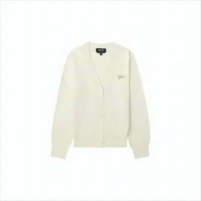 Apc Lightweight Cotton Cardigan With V-neckline In Multi