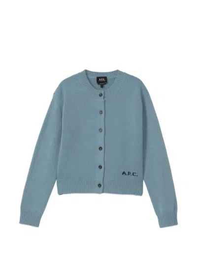 A.p.c. Lila Cardigan In Blue