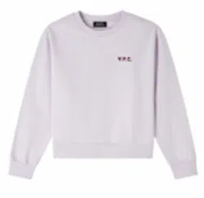 Apc A.p.c. Lilac Cotton Sweater In Pink