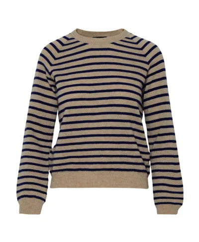 APC A.P.C. STRIPED CREWNECK SWEATER
