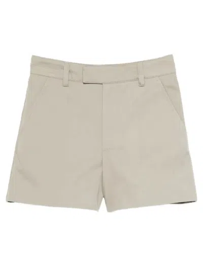 Apc Lili Cotton Blend Tailored Short Pants In Gray