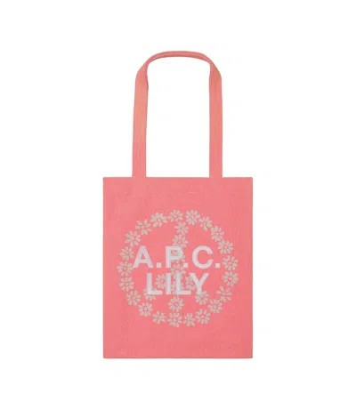 Apc Lily Tote Bag In Pink