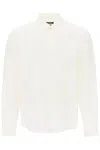 Apc Camicia Cassel In Lino In Blanc Casse (white)