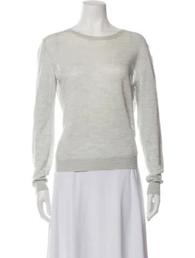 Pre-owned A.p.c. Linen Crew Neck Sweater In Neutrals