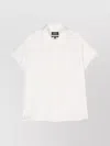 Apc Linen Shirt Collared Neck Short Sleeves In White
