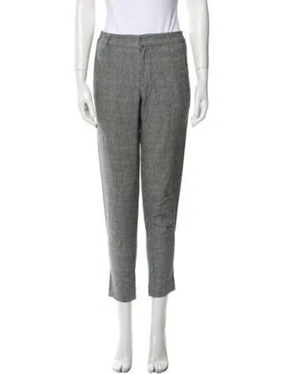 Pre-owned Apc Linen Skinny Leg Pants In Gray