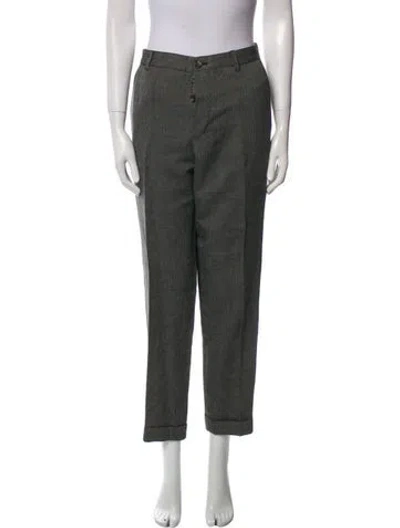 Pre-owned Apc Linen Straight Leg Pants In Neutral